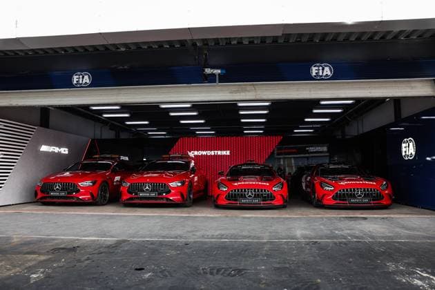 F1 - SAO PAULO GRAND PRIX 2025 FIA Mercedes-AMG GT 63 S 4MATIC+ Medical Car FIA Mercedes-AMG GT Black Series Safety Car during the 2025 Formula 1 Grande Premio de Sao Paulo, 2025 Sao Paulo Grand Prix, 21th round of the 2025 FIA Formula One World Championship, WM, Weltmeisterschaft from November 7 to 9, 2025 on the Interlagos, in Sao Paulo, Brazil - Sao PauloBrazil  Copyright: xANTONINxVINCENTx