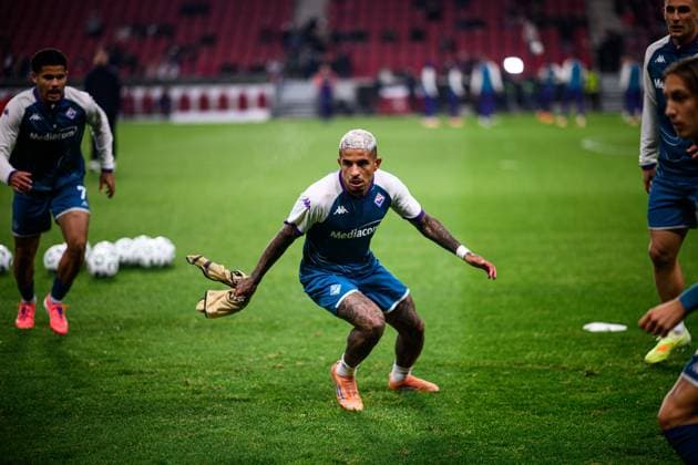 MAINZ, GERMANY - 6 NOVEMBER, 2025: Dodo - The football match of UEFA Conference League 1. FSV Mainz 05 vs ACF Fiorentina at Mewa Arena.  Copyright: xVITALIIxKLIUIEVx