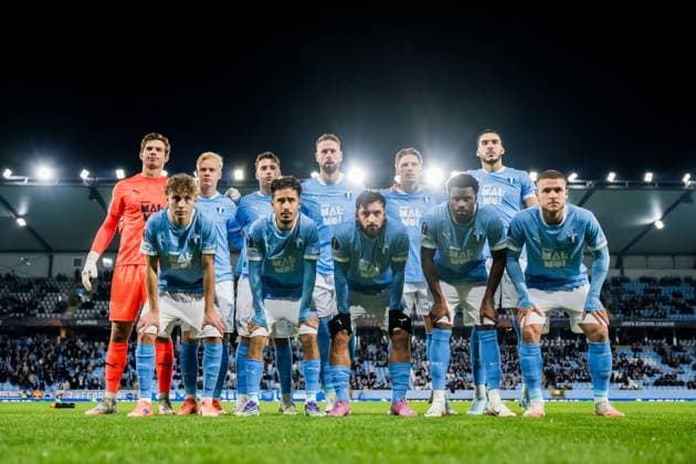 251106 The starting eleven of Malmö FF ahead of the UEFA Europa League football match between Malmö FF and Panathinaikos on November 6, 2025 in Malmö. Photo: Petter Arvidson BILDBYRAN kod PA PA1108 fotboll football soccer fotball uefa europa league europa league malmö ff panathinaikos bbeng Copyright: PETTERxARVIDSON BB251106PA047