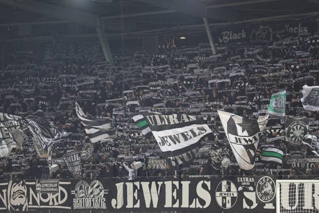 SOCCER - UEFA EL, Sturm vs Nottingham GRAZ,AUSTRIA,06.NOV.25 - SOCCER - UEFA Europa League, SK Sturm Graz vs Nottingham Forest. Image shows fans (Sturm).  GEPAxpictures xChrisxBauer