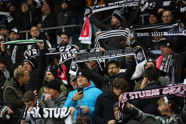 SOCCER - UEFA EL, Sturm vs Nottingham GRAZ,AUSTRIA,06.NOV.25 - SOCCER - UEFA Europa League, SK Sturm Graz vs Nottingham Forest. Image shows fans (Sturm).  GEPAxpictures xChrisxBauer