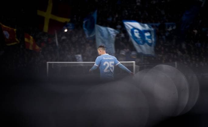 251106 Gabriel Busanello of Malmö FF during the UEFA Europa League football match between Malmö FF and Panathinaikos on November 6, 2025 in Malmö. Photo: Petter Arvidson BILDBYRAN kod PA PA1108 fotboll football soccer fotball uefa europa league europa league malmö ff panathinaikos bbeng Copyright: PETTERxARVIDSON BB251106PA061