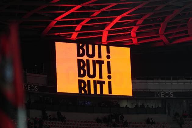 Gegentor Freiburg , Frankreich, Fussball, UEFA Europa League, 4.Spieltag, Ligaphase, 2025 2026, OGC Nizza vs. SC Freiburg, 06.11.2025, Allianz Riviera, Nizza, Frankreich Nizza Allianz Riviera Provence-Alpes-CÃ te d Azur, CÃ Frankreich Copyright: xArnexAmbergx