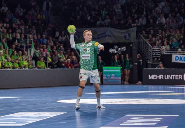 Handball, Herren, Saison 2025 2026, DHB-Pokal (Achtelfinale), Füchse Berlin - ThSV Eisenach, Tobias Gröndahl (Füchse Berlin), 06.11.2025, Copyright: xSebastianxRäppold MatthiasxKochx