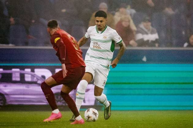 SALZBURG , 06-11-2025 , Red Bull Arena , season 2025 2026 , UEFA Europa League League phase . match between RB Salzburg and Go Ahead Eagles, Picture shows GA Eagles player Richonell Margaret Salzburg - Go Ahead Eagles  x31889855x Copyright: