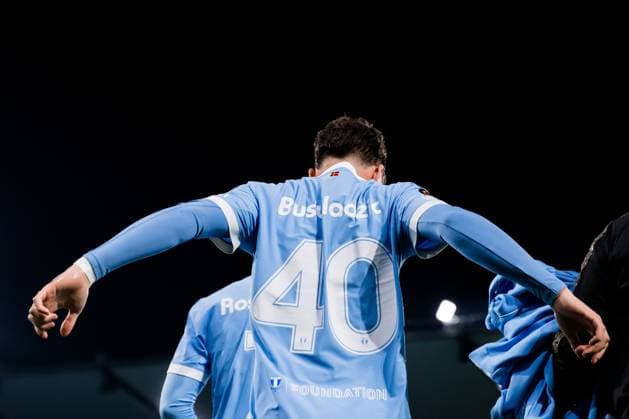 251106 Kenan Busuladzic of Malmö FF ahead of the UEFA Europa League football match between Malmö FF and Panathinaikos on November 6, 2025 in Malmö. Photo: Petter Arvidson BILDBYRAN kod PA PA1108 fotboll football soccer fotball uefa europa league europa league malmö ff panathinaikos bbeng Copyright: PETTERxARVIDSON BB251106PA105