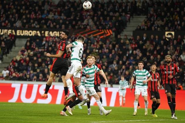 6.11.2025 HERNING PILKA NOZNA LIGA EUROPY UEFA SEZON 2025 2026 FOOTBALL UEFA EUROPA LEAGUE FC MIDTJYLLAND - CELTIC GLASGOW N Z JKIERAN TIERNEY FOT. KAROL POLIT NEWSPIX.PL --- newspix.pl 