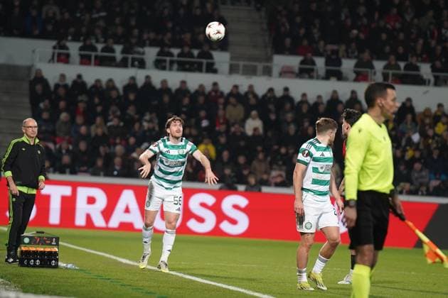 6.11.2025 HERNING PILKA NOZNA LIGA EUROPY UEFA SEZON 2025 2026 FOOTBALL UEFA EUROPA LEAGUE FC MIDTJYLLAND - CELTIC GLASGOW N Z ANTHONY RALTSON FOT. KAROL POLIT NEWSPIX.PL --- newspix.pl 