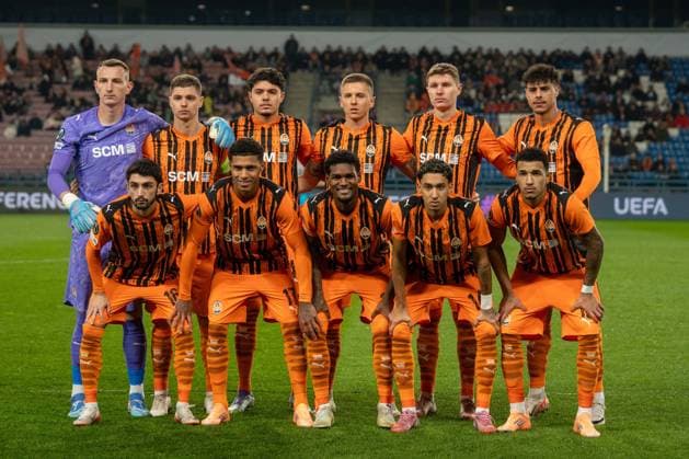 Krakow 06.11.2025. Pilka nozna Liga Konferencji UEFA sezon 2025 2026 kolejka mecz: Szachtar Donieck - Breidablik Kopavogur --- Football UEFA Conference League season 2025 2026 round match: Shakhtar Donieck - Breidablik Kopavogur nz druzyna shakhtaru donieck Fot. Szymon Spiraek Arena Akcji NEWSPIX.PL --- newspix.pl 