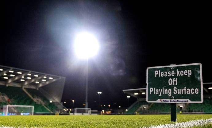 UEFA Europa Conference League Group Phase, Tallaght Stadium, Dublin 6 11 2025 Shelbourne vs Drita A view of Tallaght Stadium ahead of the game A view of Tallaght Stadium ahead of the game 6 11 2025  Copyright: x INPHO HenryxSimpsonx UEFA Europa Conference League Group Phase - Shelbourne vs Drita-2