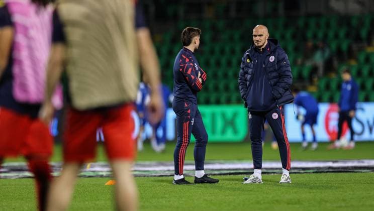 UEFA Europa Conference League Group Phase, Tallaght Stadium, Dublin 6 11 2025 Shelbourne vs Drita Shelbourne head coach Joey O Brien Joey O Brien 6 11 2025  Copyright: x INPHO RyanxByrnex RB1_1264