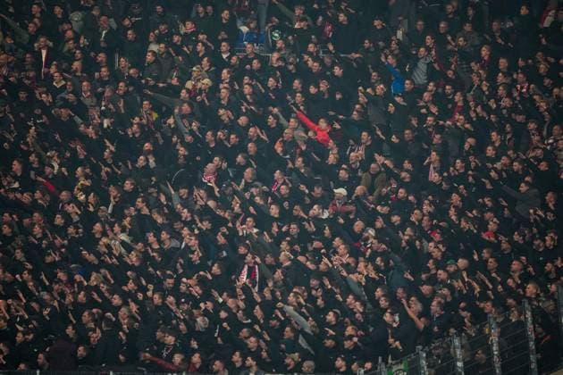 UEFA Europa League: VfB Stuttgart v Feyenoord Stuttgart - Fans of Feyenoord during the fourth match of the UEFA Europa League 2025 2026. The match is set between VfB Stuttgart and Feyenoord at Neckarstadion, MHP Arena on 6 November 2025 in Stuttgart, Germany. Copyright: xYannickxVerhoevenx