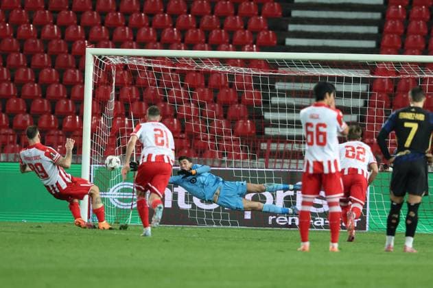 DirectWeb - europa league - foot - Belgrade - losc PHOTOPQR VOIX DU NORD Pascal Bonniere ; 06 11 2025 ; No Dam Belgrade , le 06 novembre 2025 europa league 2025 Ã toile rouge de Belgrade losc ( Lille ) . photo Pascal Bonniere France  Copyright: xPHOTOPQR VOIXxDUxNORD MAXPPPxPascalxBonnierex 20251106VDN0830 20251106VDN0830