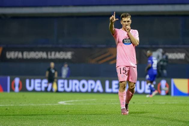 GNK Dinamo v Real Club Celta - UEFA Europa League 2025 26 League Phase MD4 ZAGREB, CROATIA - NOVEMBER 6: Bryan Zaragoza of Real Club Celta celebrates a goal during the UEFA Europa League 2025 26 League Phase MD4 match between GNK Dinamo and Real Club Celta at Stadion Maksimir on November 6, 2025 in Zagreb, Croatia.  SanjinxStrukic PIXSELL