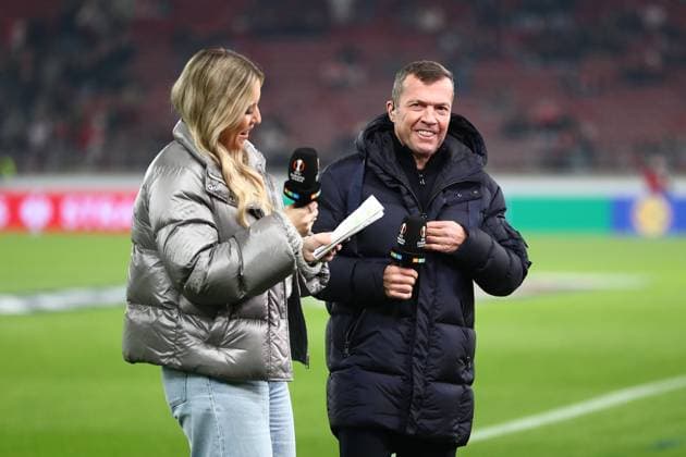 06.11.2025, xmohx, Fussball UEFA Europa League, VfB Stuttgart - Feyernoord Rotterdam v.l. TV-Experte Lothar Matthäus (DFL DFB REGULATIONS PROHIBIT ANY USE OF PHOTOGRAPHS as IMAGE SEQUENCES and or QUASI-VIDEO) Stuttgart