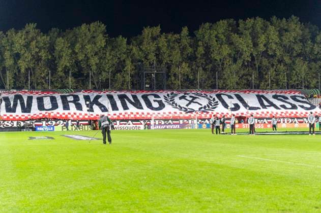November 6, 2025, Madrid, Madrid, Spain: Rayo Vallecano fans during the UEFA Conference League match between RAYO VALLECANO Vs. LECH POZNAN held on November 6 at the Estadio de Vallecas in Madrid, Spain. Madrid Spain - ZUMAc312 20251106_zsp_c312_001 Copyright: xOscarxManuelxSanchezx