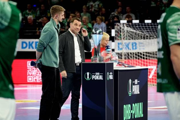 DEU, DHB-Pokal, Fuechse Berlin vs. Eisenach, 06.11.2025, Max-Schmeling-Halle, Berlin, DEU, DHB-Pokal, Fuechse Berlin vs. Eisenach, im Bild der DHB-Pokal Auslosung