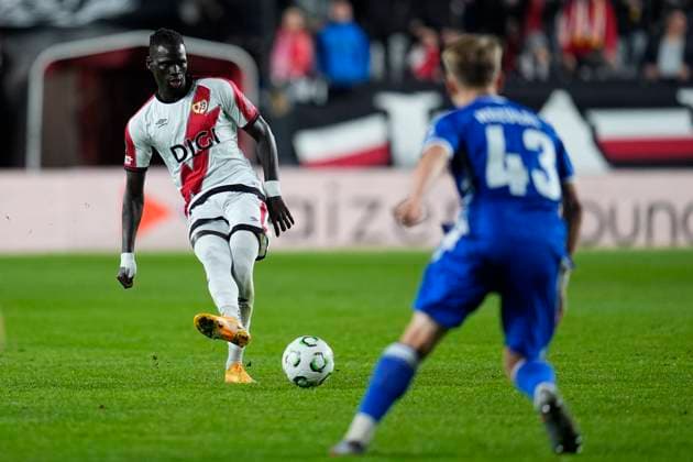 November 6, 2025, Madrid, Madrid, SPAIN: Pathe Ciss of Rayo Vallecano in action during the UEFA Conference League 2025 26 League Phase MD3 match between Rayo Vallecano de Madrid and KKS Lech Poznan at Estadio Vallecas on November 06, 2025 in Madrid, Spain. Madrid SPAIN - ZUMAa181 20251106_zaa_a181_049 Copyright: xDennisxAgyemanx