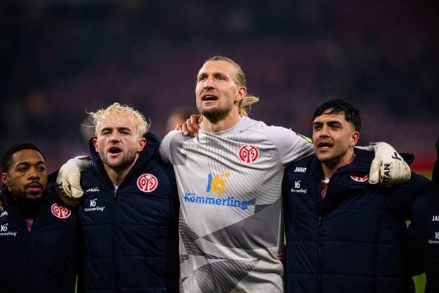 MAINZ, GERMANY - 6 NOVEMBER, 2025: - The football match of UEFA Conference League 1. FSV Mainz 05 vs ACF Fiorentina at Mewa Arena.  Copyright: xVITALIIxKLIUIEVx