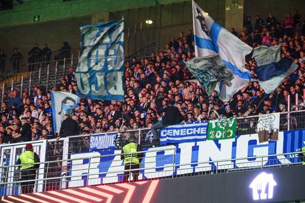 SC Braga v KRC Genk - UEFA Europa League BRAGA, PORTUGAL - NOVEMBER 06 : Illustration picture of fans of KRC Genk during the UEFA Europa League 2025 26 League Phase MD4 match between SC Braga and KRC Genk on November 6, 2025 in Braga, Portugal, 06 11 2025 Braga Portugal  Copyright: xVincentxKalutx