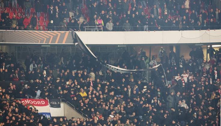 Stuttgart , Fußball UEFA Europa League VfB Stuttgart vs. Feyenoord Rotterdam , Fans Rotterdam