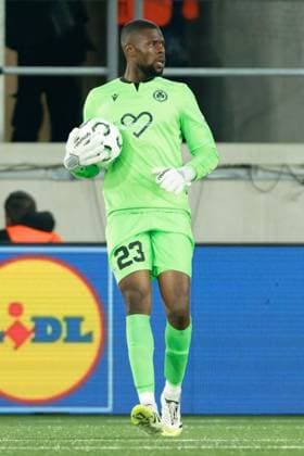 Francis Uzoho (23 Omonoia) controls the ball (action) during the UEFA Conference League match between Lausanne and Omonoia at Stade de la Tuiliere in Lausanne, Switzerland Copyright: xGiuseppexVelletrix xSPPx Sportspressphoto_SPR57817