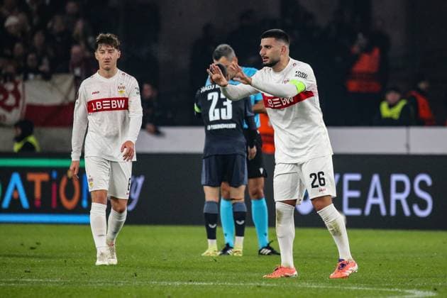 06.11.2025, xmohx, Fussball UEFA Europa League, VfB Stuttgart - Feyernoord Rotterdam v.l. Deniz Undav (VfB Stuttgart) (DFL DFB REGULATIONS PROHIBIT ANY USE OF PHOTOGRAPHS as IMAGE SEQUENCES and or QUASI-VIDEO) Stuttgart