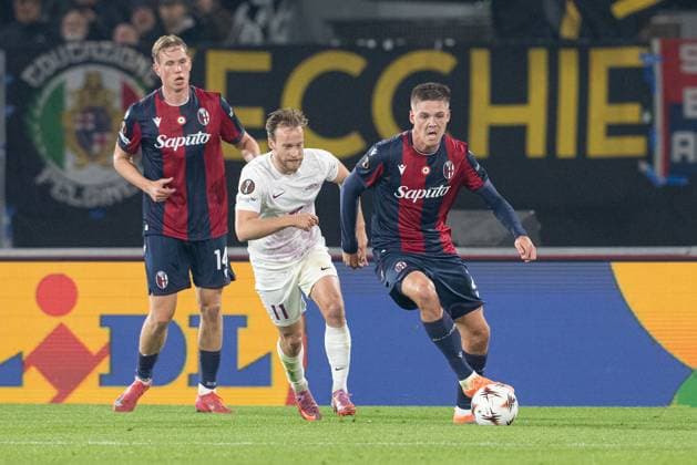 Foto IPP Damiano Fiorentini Bologna 06 11 2025 Calcio Europa League 2025-2026 partita: Bologna-SK Brann nella foto: Emil Holm Italy Photo Press World Copyright italy ITALY  Copyright: xR4924_italyphotopressx