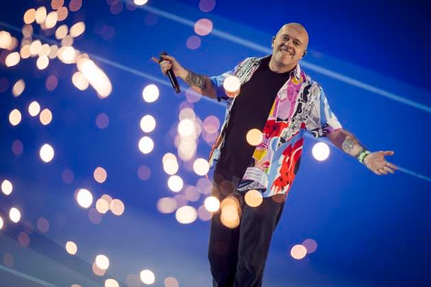 Nitto ATP, Tennis Herren Finals 2025 - Grand Opening Show Italian singer-songwriter Max Pezzali (Massimo Pezzali) performs during the grand opening show of the Nitto ATP Finals 2025. Turin Italy Copyright: xNicolòxCampox