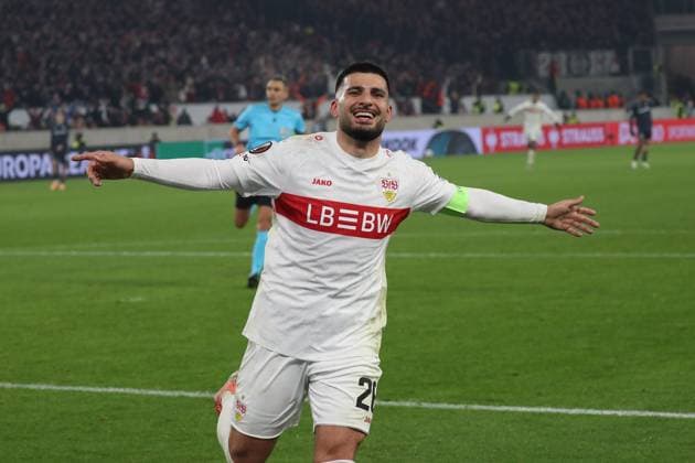 06.11.25 VfB Stuttgart - Feyenoord Rotterdam Deutschland, Stuttgart, 06.11.2025, Fussball, UEFA Europa League, Saison 2025 2026, VfB Stuttgart - Feyenoord Rotterdam: Jubel Deniz Undav VfB nach dem 2:0.