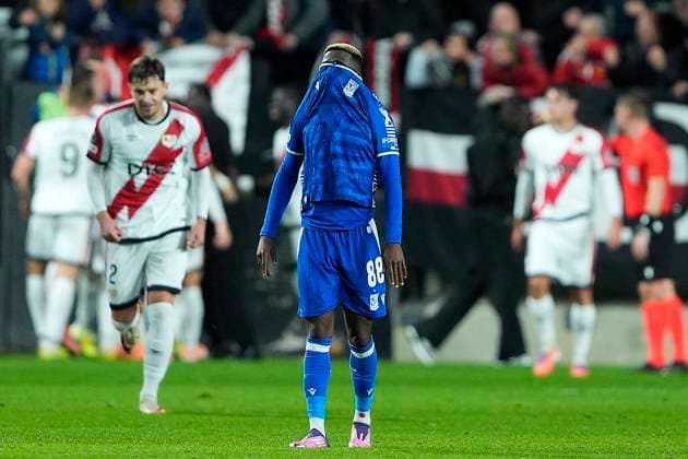 RAYO VALLECANO v KKS LECH POZNAN. UEFA EUROPA CONFERENCE LEAGUE 2025 2026. MATCH 3. KKS Lech Poznan s Taofeek Ismaheel dejected after goal during UEFA Europa Conference League 2025 2026 match 3. November 6,2025. (ALTERPHOTOS Acero) MadridSpain  Copyright: xAcerox