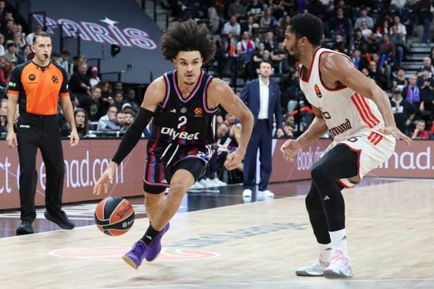 BASKET BALL : Paris Basket Vs Bayern - Euroligue - 06 11 2025 Nadir Hifi (Paris) Vs Spencer Dinwiddie (Bayern) ParisFrance  Copyright: xMichaelxBaucherx