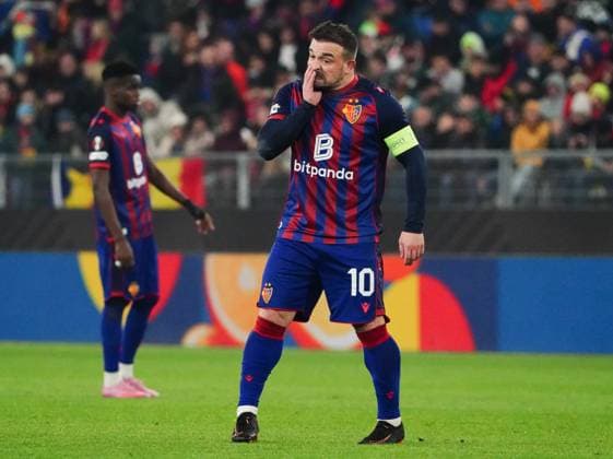 06.11.2025 Basel Schweiz Stadion St.Jakob-Park. Fussball Herren Saison 2025 2026 Europa-League FC Basel - FCS Bukarest 3:1. Bild : Xherdan Shaqiri (FC Basel) Einzelbild Aktion