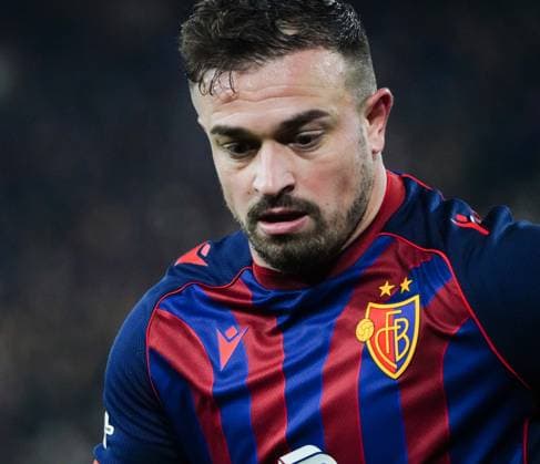 06.11.2025 Basel Schweiz Stadion St.Jakob-Park. Fussball Herren Saison 2025 2026 Europa-League FC Basel - FCS Bukarest 3:1. Bild : Xherdan Shaqiri (FC Basel) Einzelbild Aktion