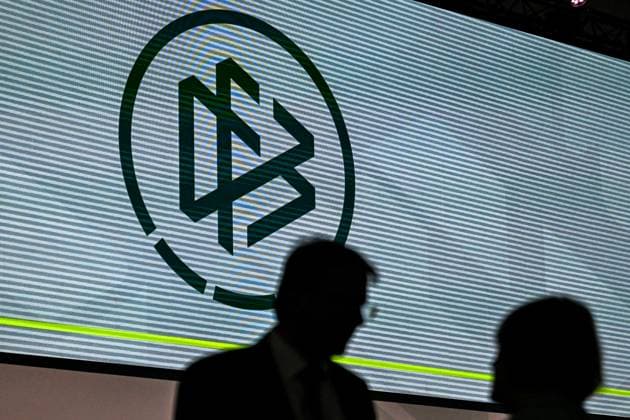 GER, Das neue DFB-Logo ist zu sehen. 45. Ordentlicher DFB-Bundestag im DFB-Campus in Frankfurt am Main, 7.11.2025. 45. Ordentlicher DFB-Bundestag in Frankfurt am Main Frankfurt am Main Copyright: xEibner-Pressefoto FlorianxWiegandx EP_FWD