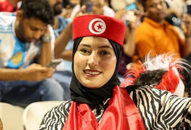 Argentina v Tunisia : Group D - FIFA U-17 World Cup Qatar 2025 Fans of Tunisia during the FIFA U-17 World Cup Qatar 2025 Group D match between Argentina and Tunisia in Doha, Qatar, on November 6, 2025. DOHA Qatar Copyright: xNOUSHADx