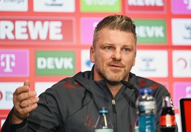 07.11.2025, xophax, Fussball 1.Bundesliga Saison 2025 2026 1.FC Köln Pressekonferenz vor dem Derby gegen Bour.Mönchengladbach Trainer Lukas Kwasniok Leverkusen