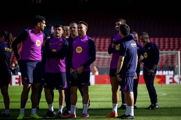 Eric Garcia FC Barcelona, Barca seen during FC Barcelona™s first training at Spotify Camp Nou following its renovation. At Spotify Camp Nou in Barcelona, , Spain, on November 07 2025. Photo by Felipe Mondino Copyright: x@FELIPExMONDINOx