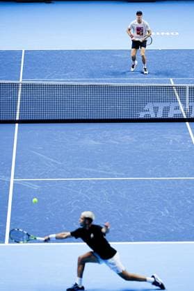 Carlos Alcaraz (Spain) and Jannik Sinner (Italia) during practice on the central field of the Inalpi Arena Turin, Italy, where the ATP, Tennis Herren Finals will begin on Sunday, Nov. 9 - - Friday, November 7, 2024.  Copyright: xMarcoxAlpozzi LaPressex