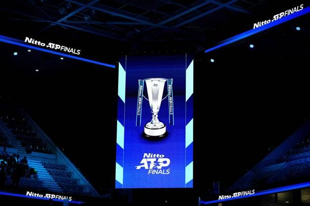 central court of the Inalpi Arena Turin, Italy, where the ATP, Tennis Herren Finals will begin on Sunday, Nov. 9 - - Friday, November 7, 2024.  Copyright: xMarcoxAlpozzi LaPressex