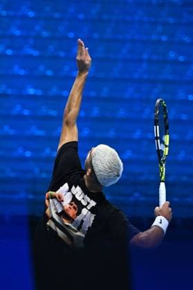 2025 Nitto ATP, Tennis Herren Finals - Practice Day - Turin Carlos Alcaraz (ESP) during practice at the 2025 Nitto ATP Finals in Turin, Italy on November 7, 2025. Photo by Corinne Dubreuil ABACAPRESS.COM Turin Italy  Copyright: xDubreuilxCorinne ABACAx