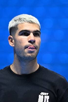 2025 Nitto ATP, Tennis Herren Finals - Practice Day - Turin Carlos Alcaraz (ESP) during practice at the 2025 Nitto ATP Finals in Turin, Italy on November 7, 2025. Photo by Corinne Dubreuil ABACAPRESS.COM Turin Italy  Copyright: xDubreuilxCorinne ABACAx