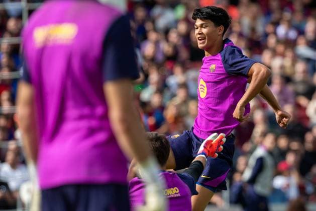 Open training session at the Nou Spotify Camp Nou Barcelona November 7, 2025 Nou Spotify Camp Nou November 7 ,2025 Dro Fernandez during the open training session at the Nou Spotify Camp Nou Barcelona ESP Copyright: xS.xRosx