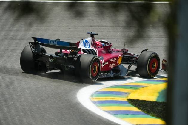 November 7, 2025, Sao Paulo, Sao Paulo, Brazil: CHARLES LECLERC of Scuderia Ferrari, drives during the free practice section of the 2025 Formula One Grand Prix of Sao Paulo at Interlagos circuit, on November 7. The grand prix will be celebrated next Sunday, November 9. Sao Paulo Brazil - ZUMAl146 20251107_aaf_l146_017 Copyright: xPauloxLopesx