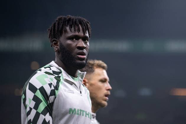 07.11.2025, Fussball, 1. Bundesliga, 10. Spieltag Saison 2025 2026, SV Werder Bremen - VfL Wolfsburg, Victor Boniface (SV Werder Bremen) xRHR-FOTO TKx Copyright: RHR-FOTOx RHR-FOTO TK