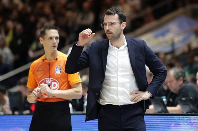 Benka Barloschky (Veolia Towers Hamburg) Basketball, Herren, Saison 2025 2026, easyCredit Basketball-Bundesliga, Basketball Loewen Braunschweig gegen Veolia Towers Hamburg