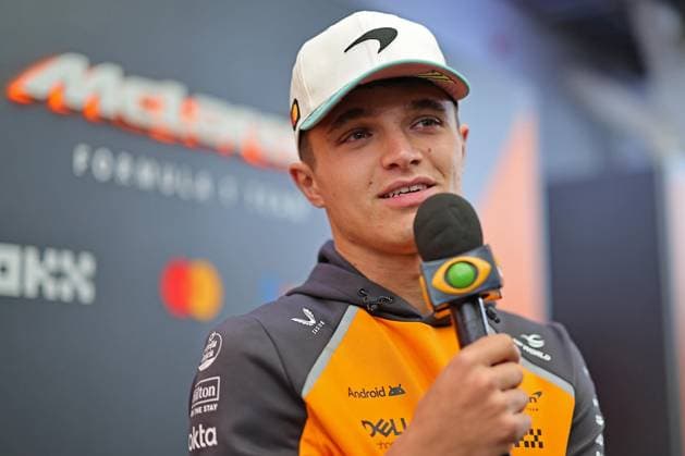 6th November 2925; Sao Paulo, Brazil; Lando Norris (GBR) McLaren F1 Team MCL39 Mercedes in the Paddock ahead of the F1 Grand Prix of Brazil at Autodromo Jose Carlos Pace during free practice sessions  HeulerxAndrey