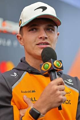 6th November 2925; Sao Paulo, Brazil; Lando Norris (GBR) McLaren F1 Team MCL39 Mercedes in the Paddock ahead of the F1 Grand Prix of Brazil at Autodromo Jose Carlos Pace during free practice sessions  HeulerxAndrey