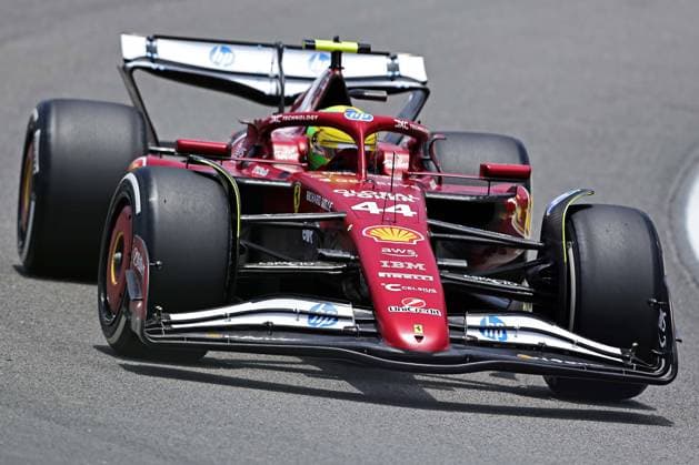 Sao Paulo, Brazil, 7th November 2025. Lewis Hamilton (GBR) Scuderia Ferrari SF-25 during free practice of the F1 Grand Prix of Brazil at Autodromo Jose Carlos Pace  HeulerxAndrey