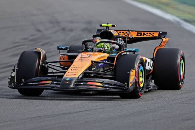 Sao Paulo, Brazil, 7th November 2025. Lando Norris (GBR) McLaren F1 Team MCL39 Mercedes during Sprint Qualifying of the F1 Grand Prix of Brazil at Autodromo Jose Carlos Pace  HeulerxAndrey